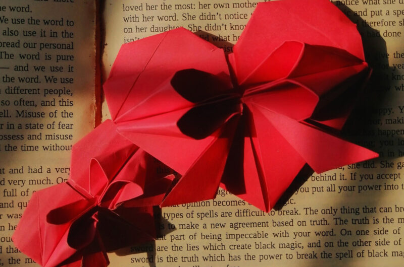 How to Make an Origami Heart with a Bow