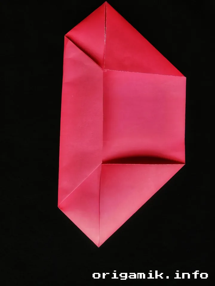 Origami Double Heart Step 2 e