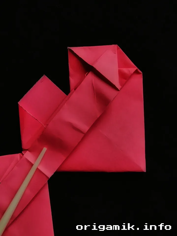 Origami Double Heart Step 6 d