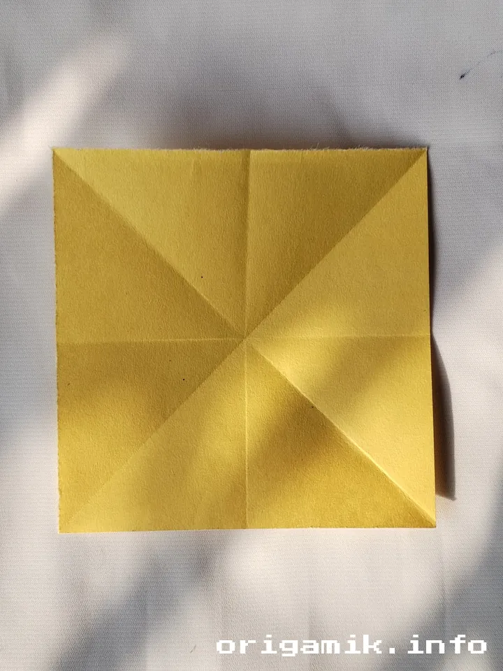 Origami button step 3 c