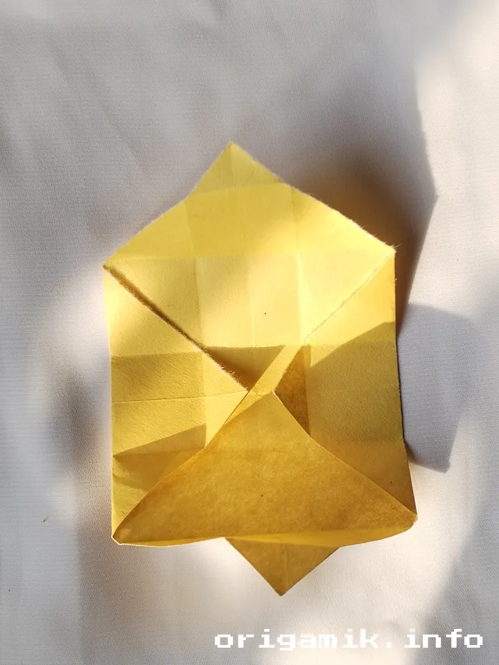 Origami button step 5