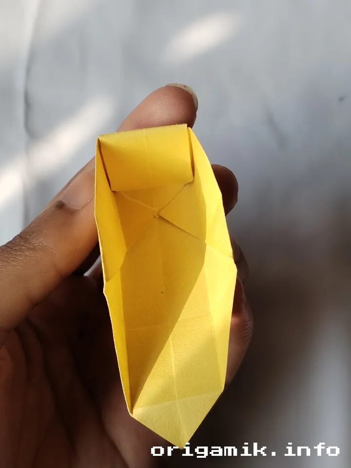 Origami button step 6 d