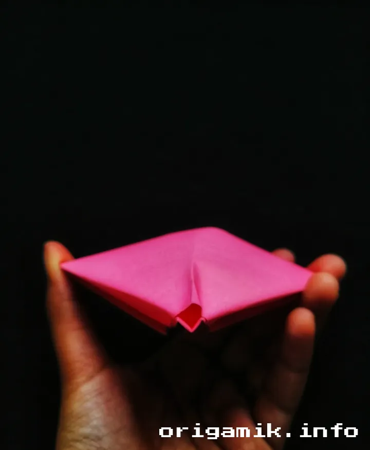 Origami puffy heart step 6 a