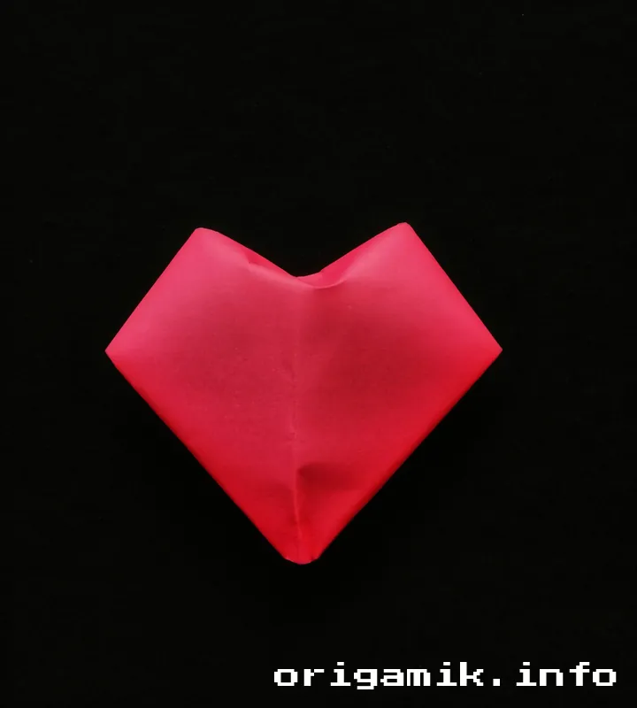 Origami puffy heart step 6 b