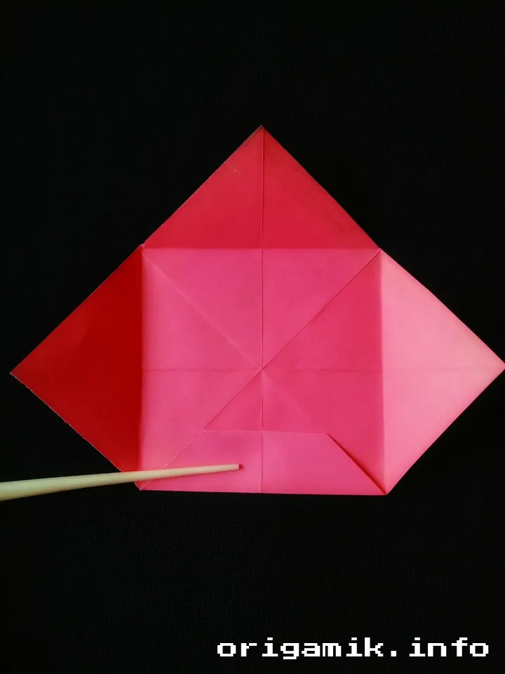 Origami secret heart box step 3 b