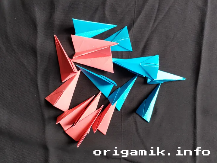 Origami 16 pointed star step 5 b