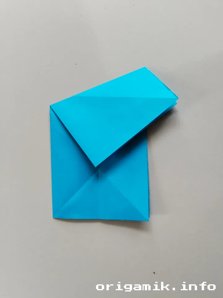 Origami 5 pointed star step 5 a