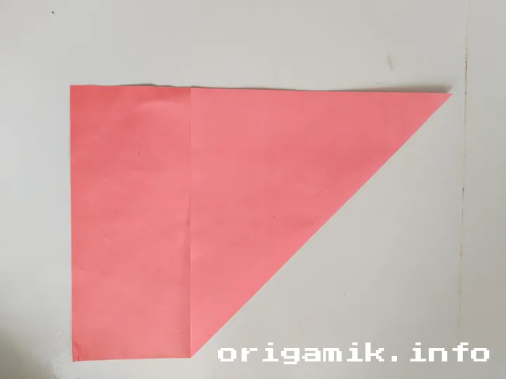 Origami 6 pointed star step 2 a