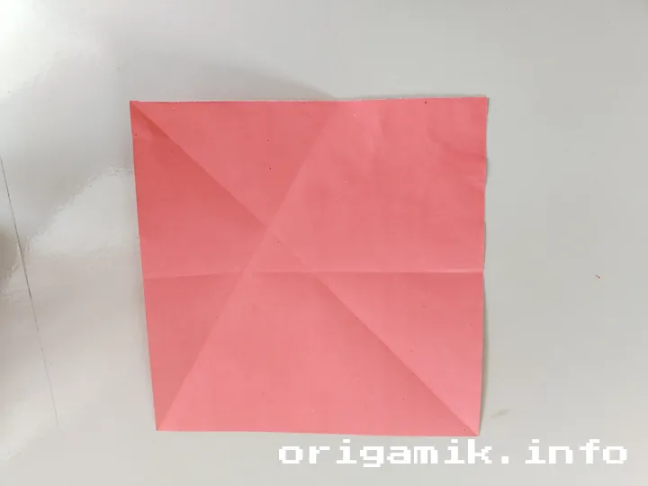 Origami 6 pointed star step 4 b