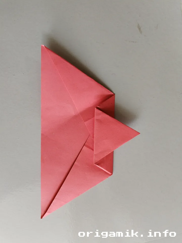 Origami 6 pointed star step 6 b