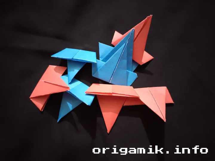 Origami 8 pointed star step 5 b