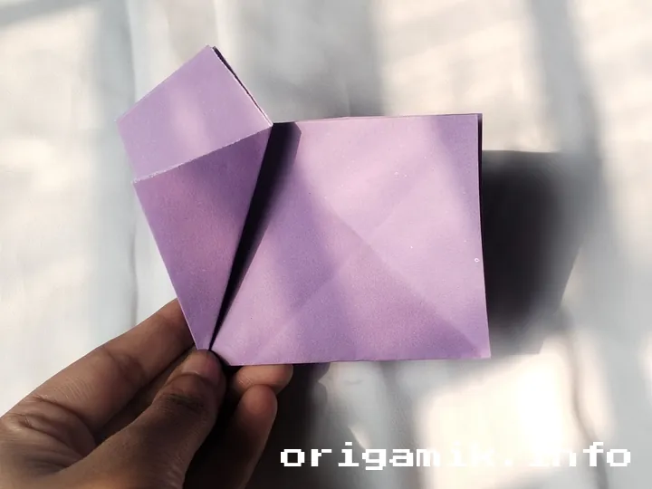 Origami cherry blossom step 3 b