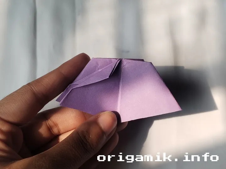 Origami cherry blossom step 5 c