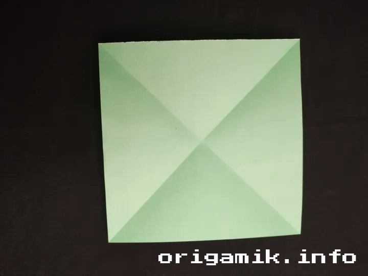 Origami star box step 2 c