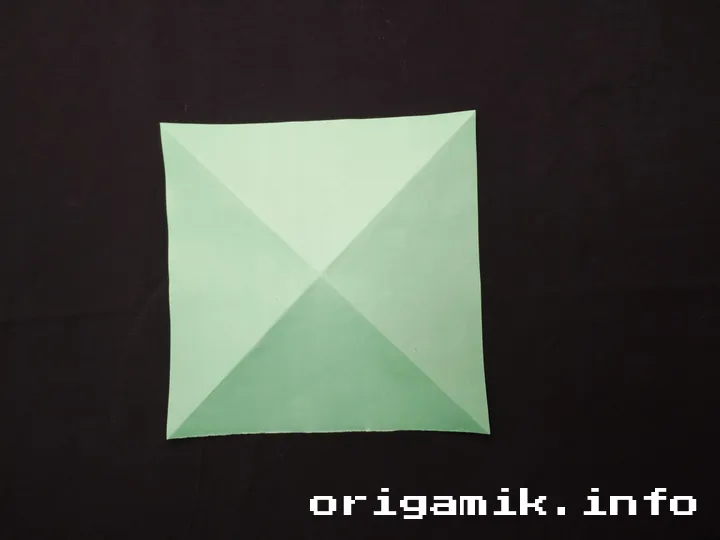 Origami star box step 3 a