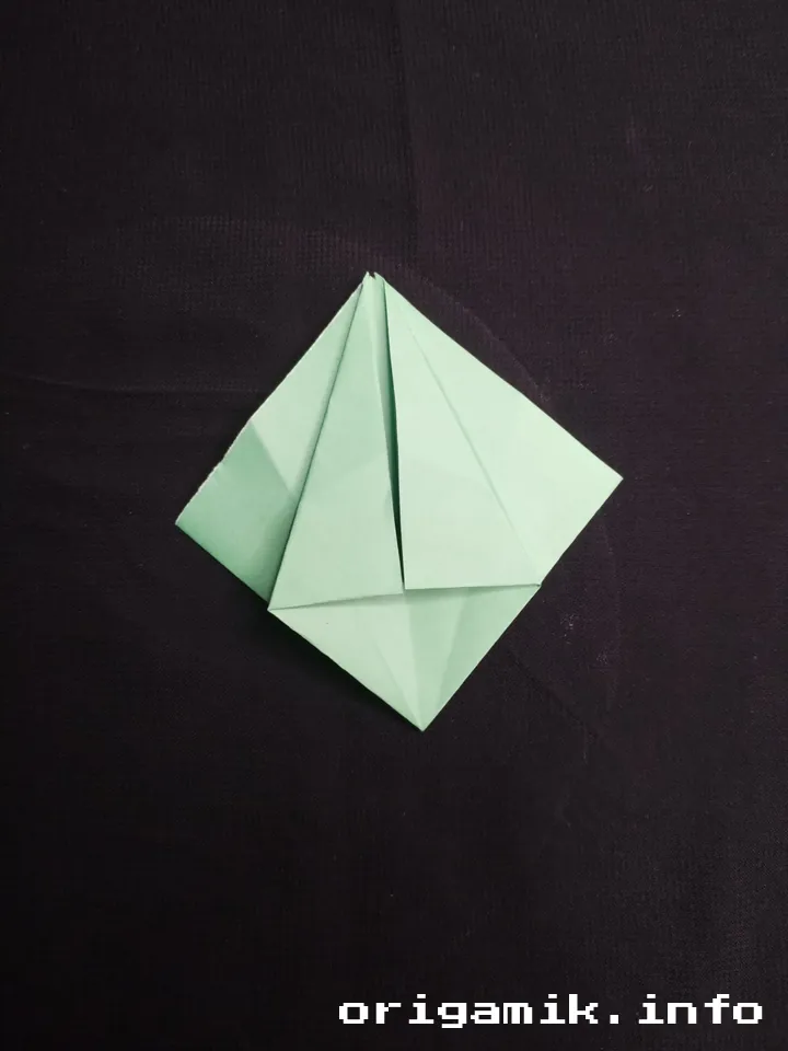 Origami star box step 5 a