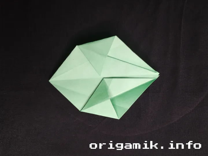 Origami star box step 6 a