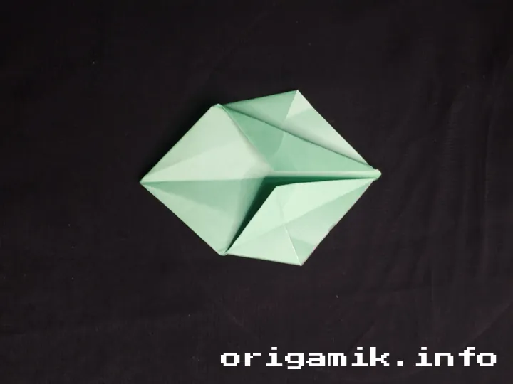 Origami star box step 6 b