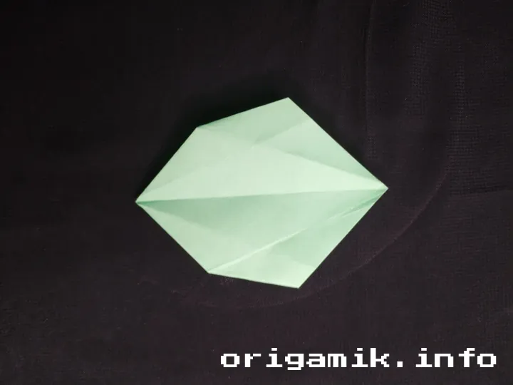 Origami star box step 7 a