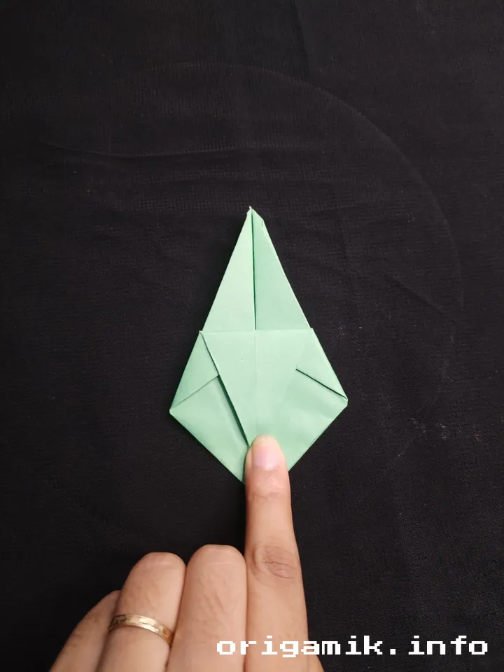 Origami star box step 8 a