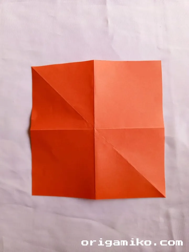Origami apple step 2 b