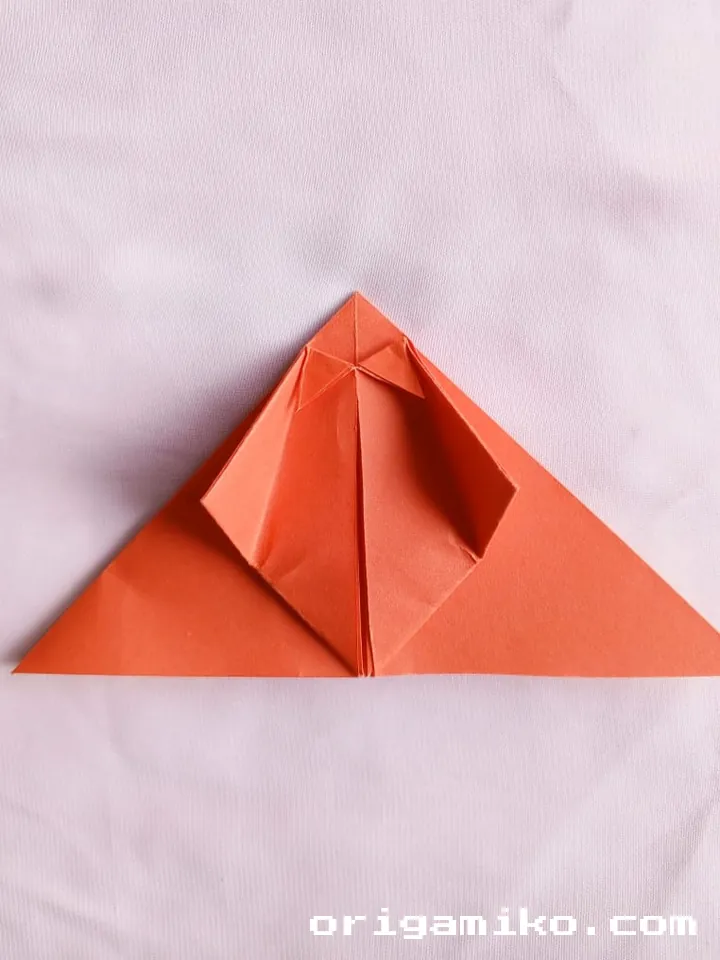 Origami apple step 4 d