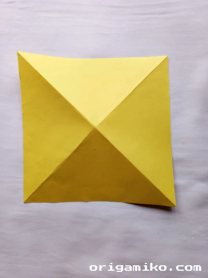 Origami basket step 2 c