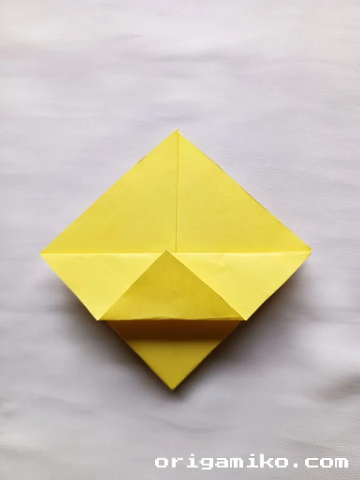 Origami basket step 4 f