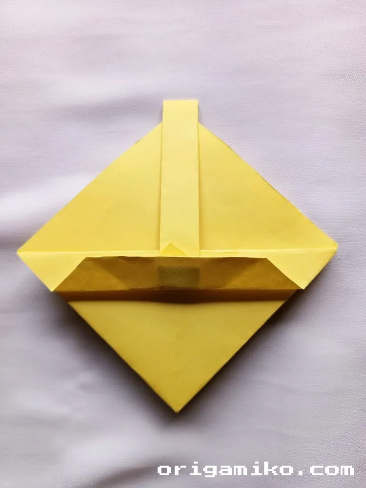 Origami basket step 6 e