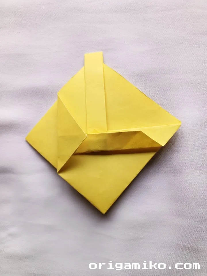 Origami basket step 6 f