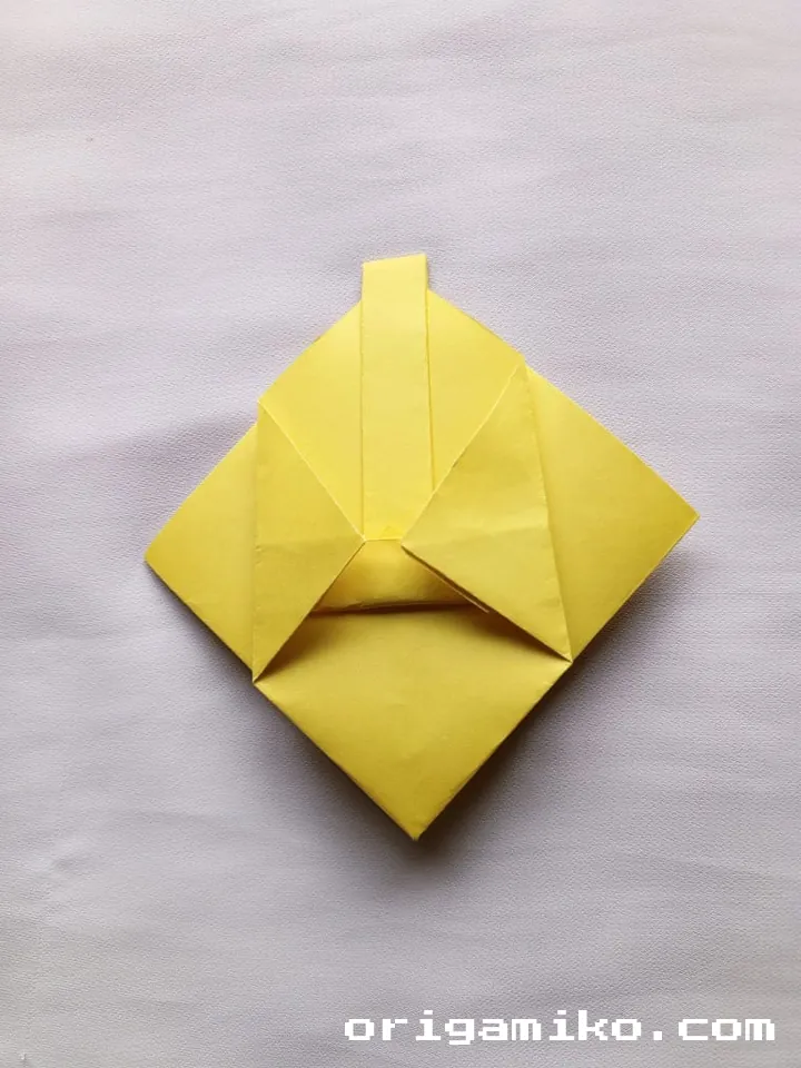 Origami basket step 7 b