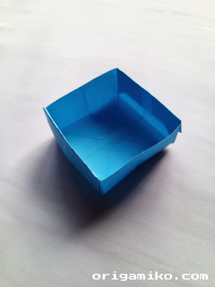 Origami box in a box step 8
