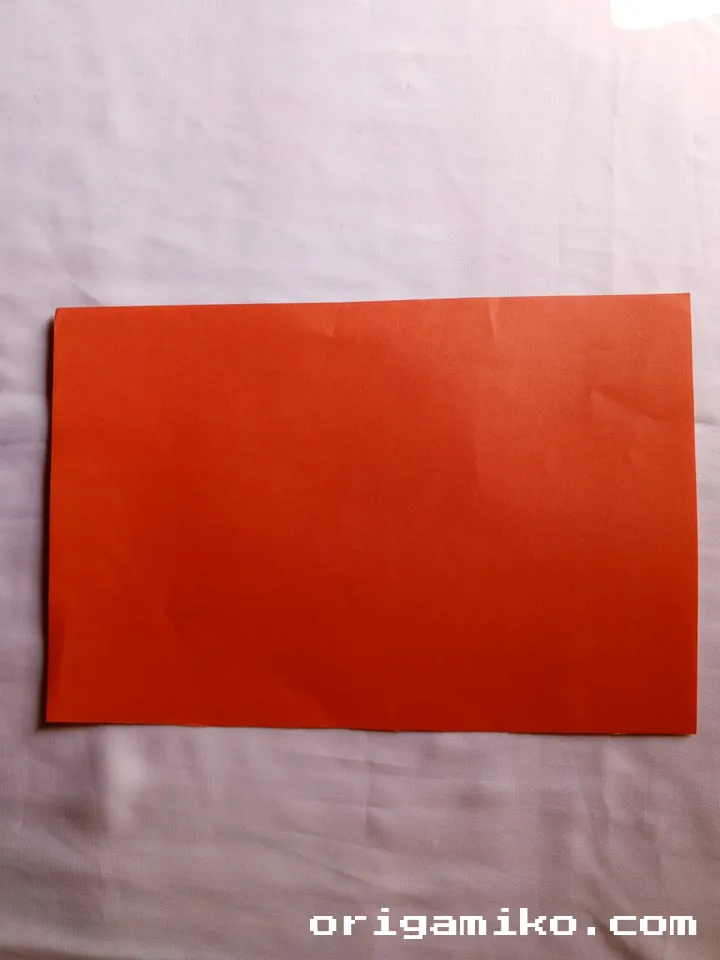 Origami canoe step 1