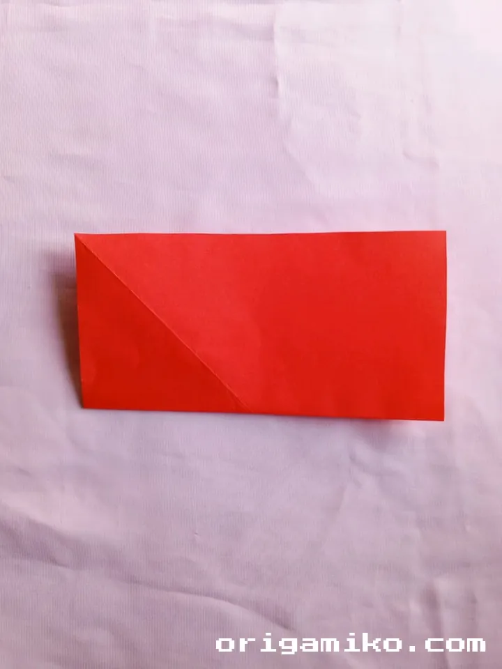 Origami canoe step 2 a