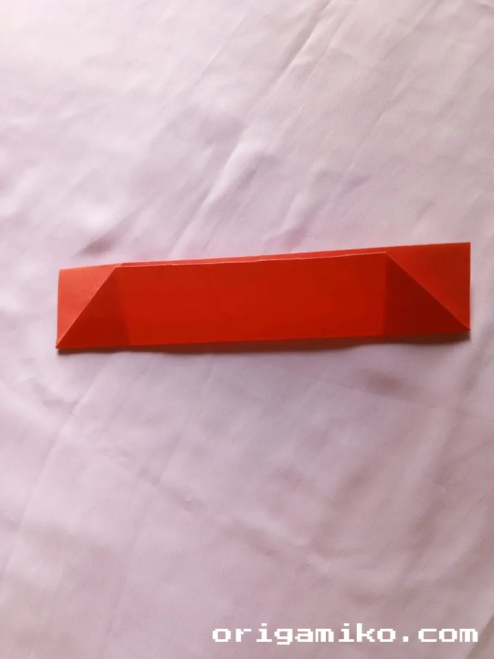Origami canoe step 4 a