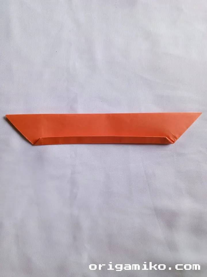 Origami canoe step 5 f