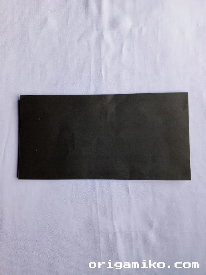 Origami card holder step 2 a