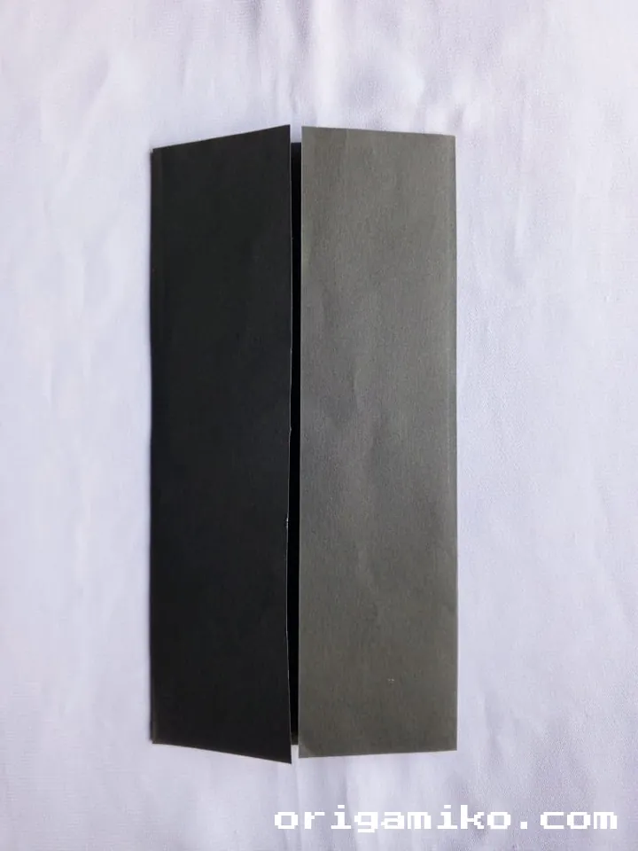 Origami card holder step 2 b