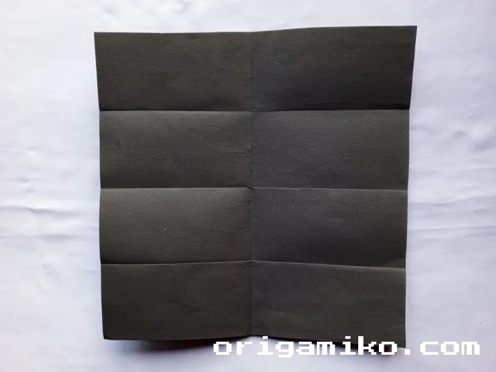 Origami card holder step 3 b