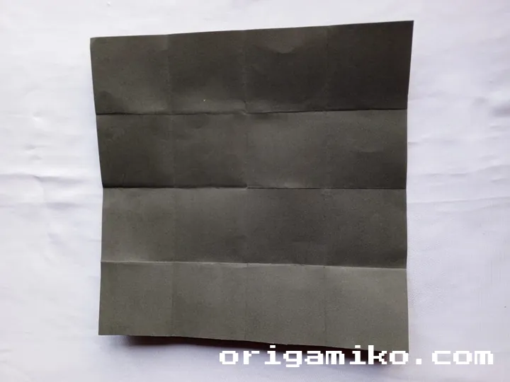 Origami card holder step 3 d