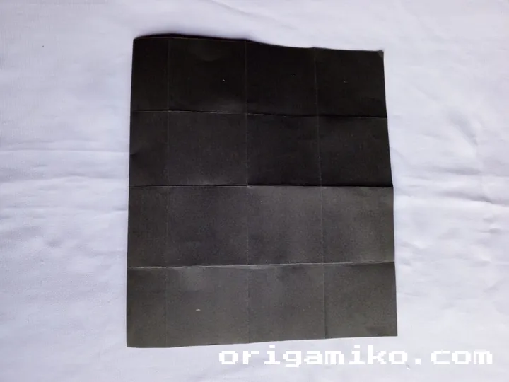 Origami card holder step 4 b