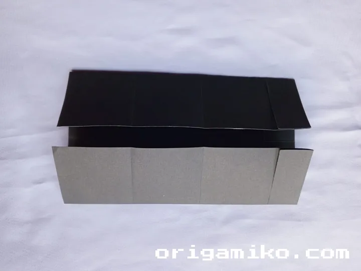 Origami card holder step 4 d