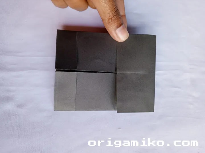 Origami card holder step 4 e