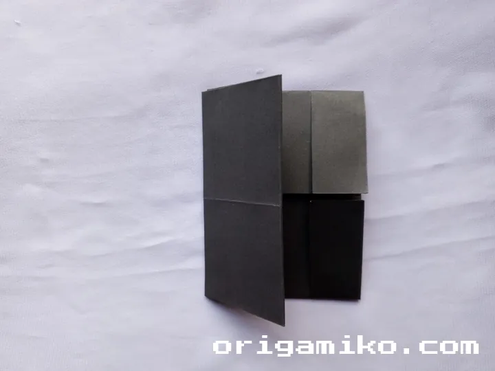 Origami card holder step 4 f