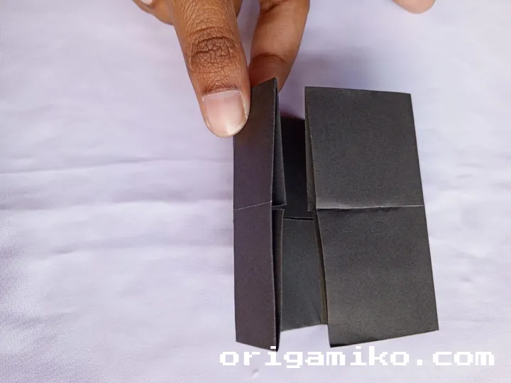 Origami card holder step 5 a