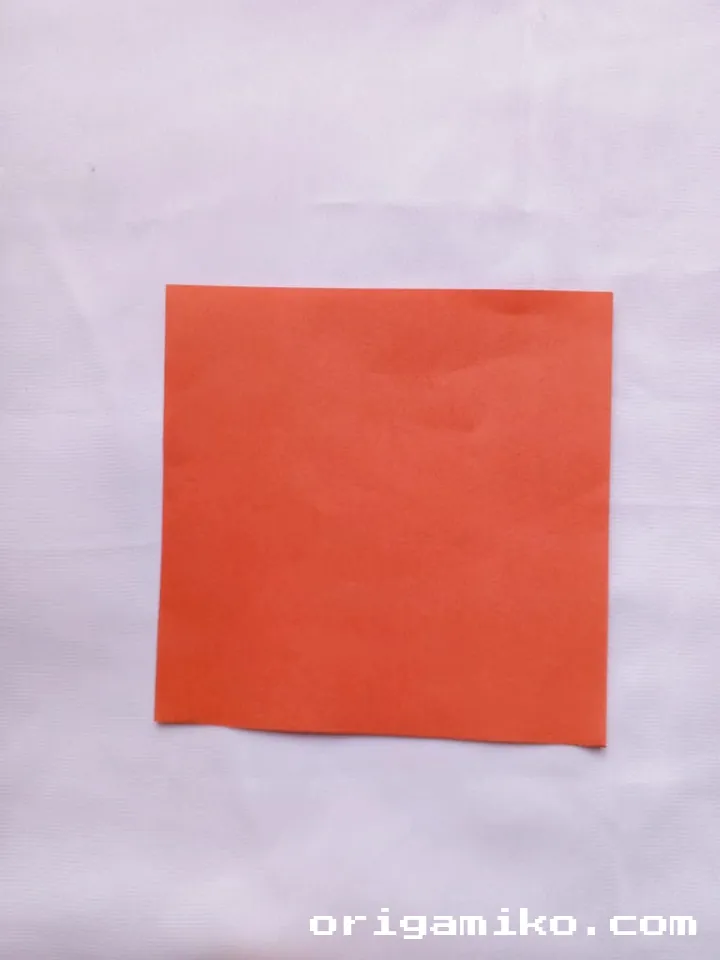 Origami chopstick holder step 1