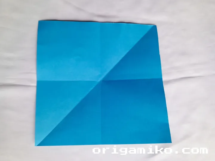 Origami coffee cup step 3 b