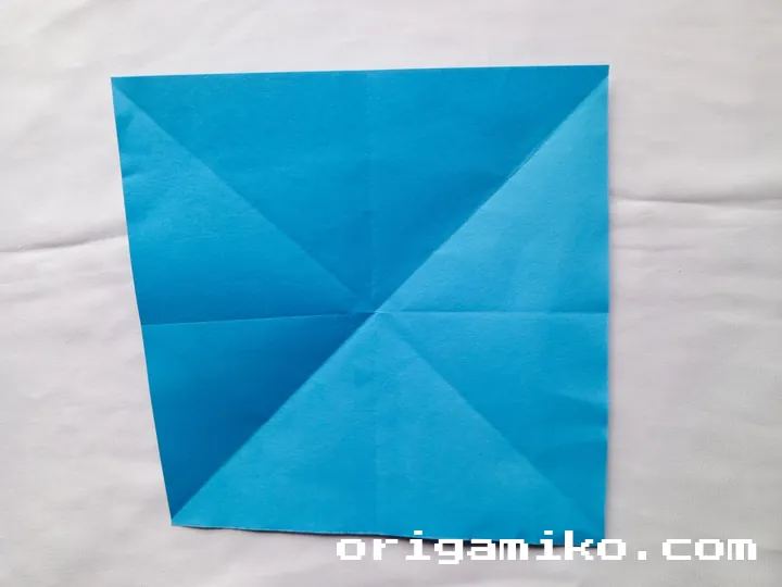 Origami coffee cup step 3 d