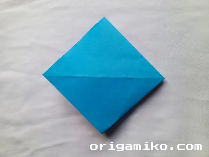 Origami coffee cup step 3 f