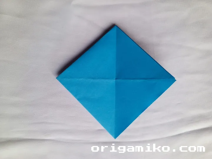Origami coffee cup step 3 h